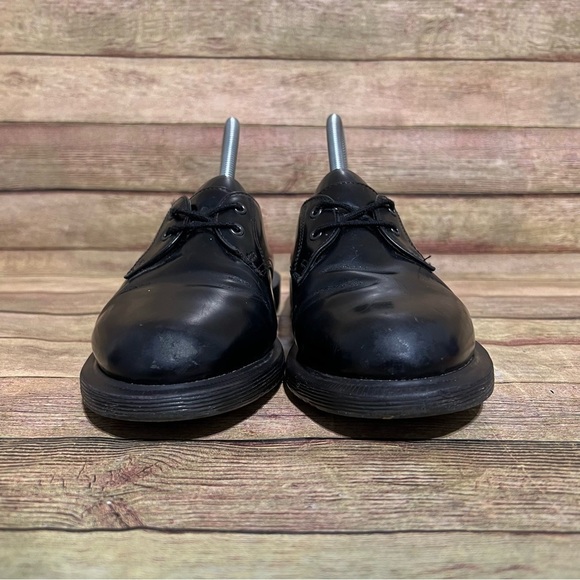 Dr. Martens Nlack Patent Leather Brook Low Boots - Picture 4 of 9